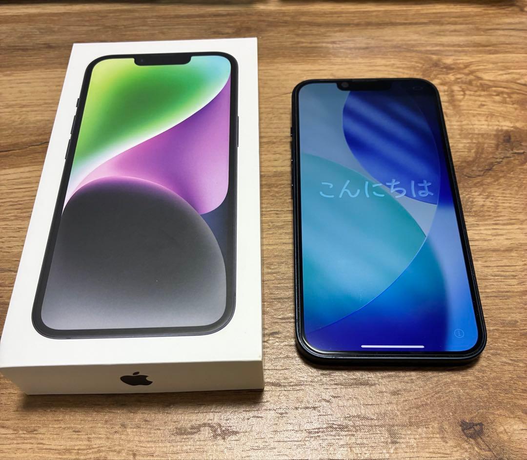 美品Apple iPhone 14 128GB ブラック
