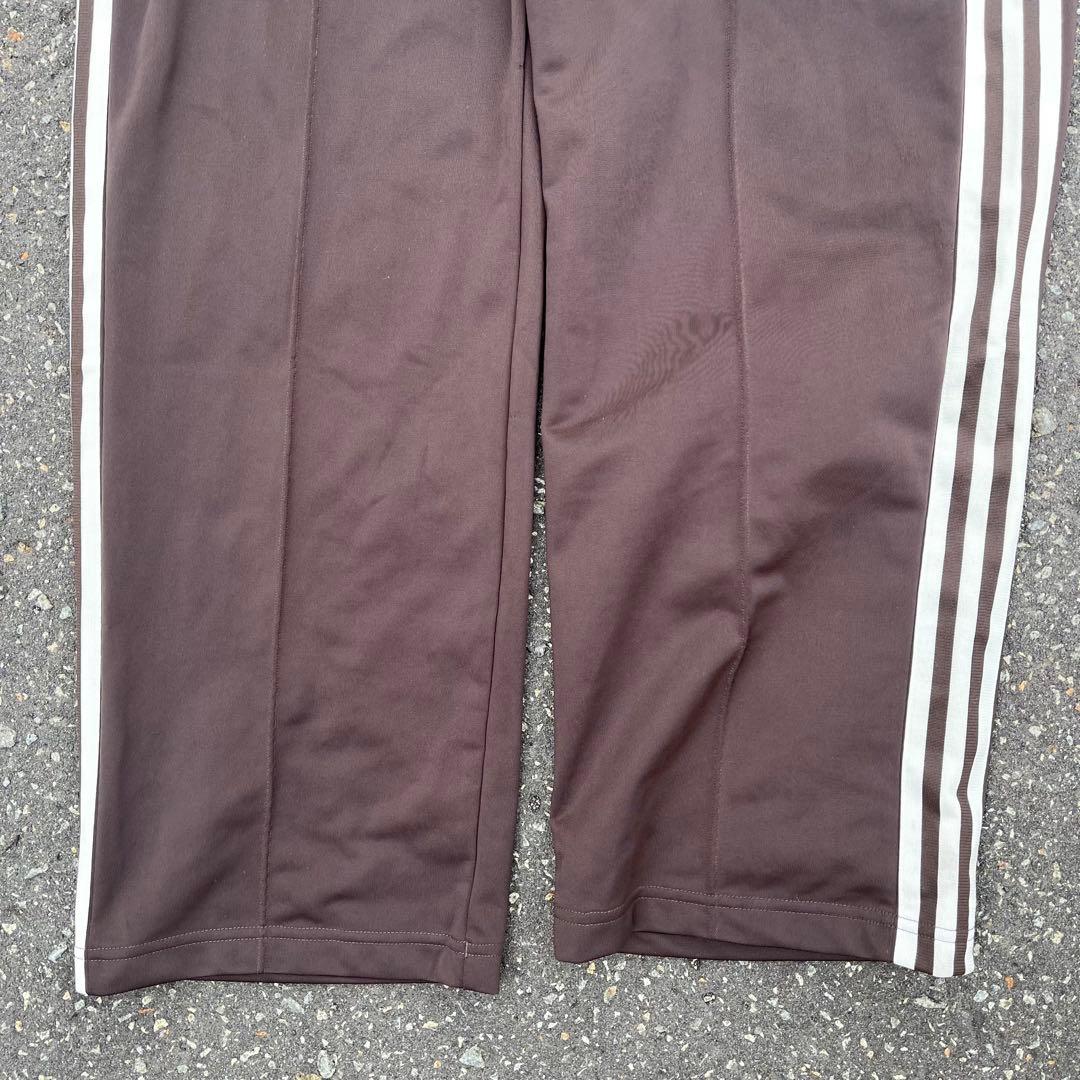 00s adidas アディダス トラックパンツ 極太 茶色 archive