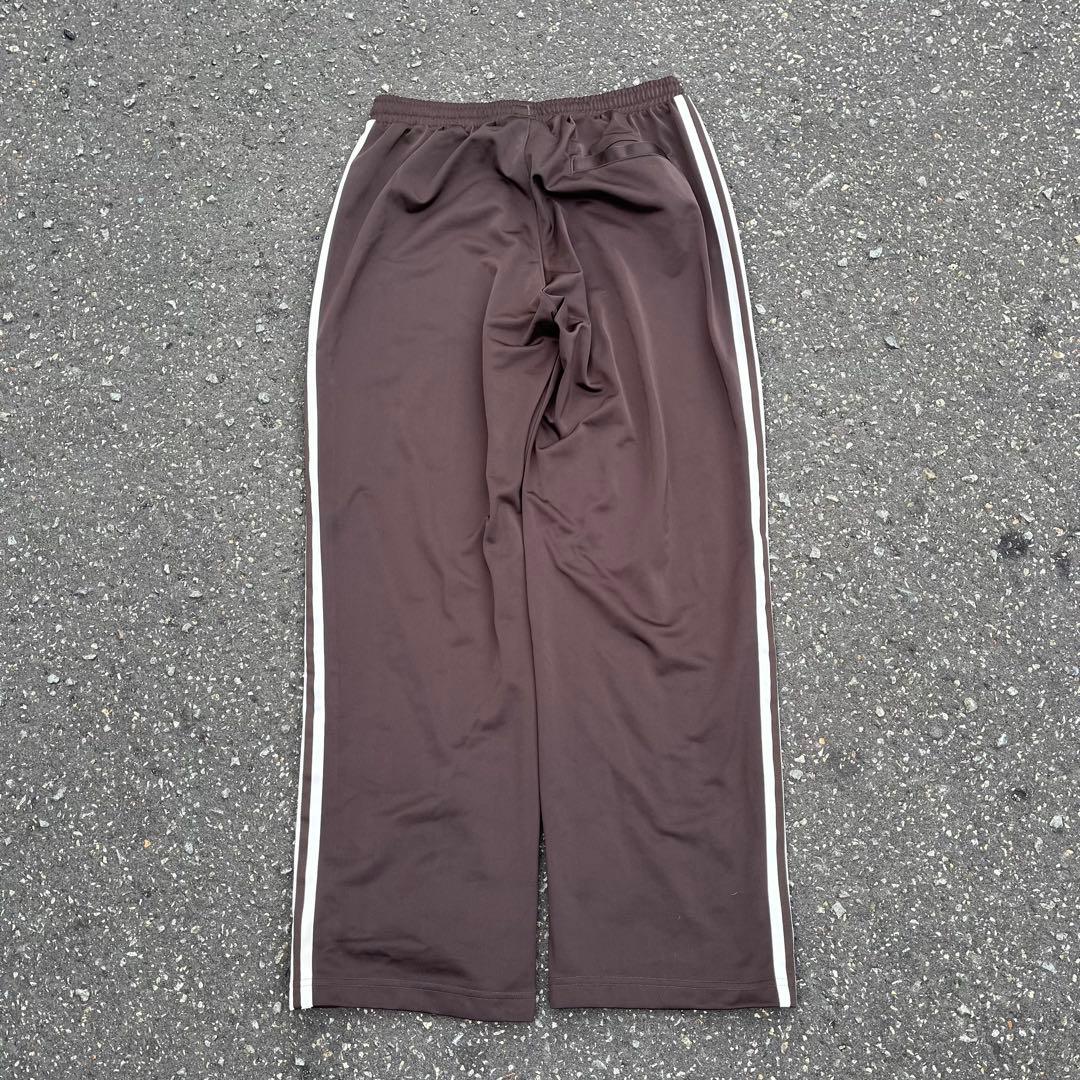 00s adidas アディダス トラックパンツ 極太 茶色 archive