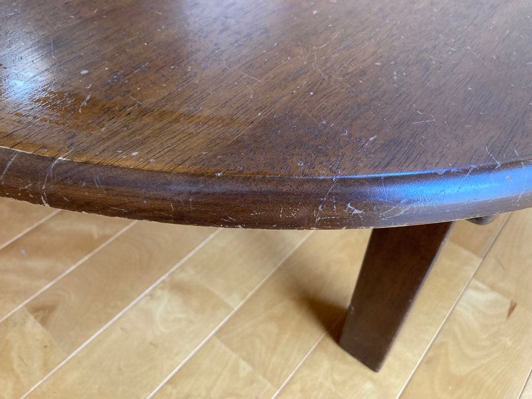 円卓　折り畳み式座卓　ちゃぶ台　昭和レトロ