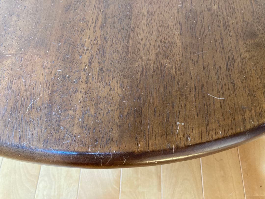 円卓　折り畳み式座卓　ちゃぶ台　昭和レトロ