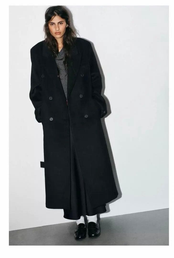 ミュール★プロフィール要確認 様 御専用 ウール混紡エクストラロングコート　S