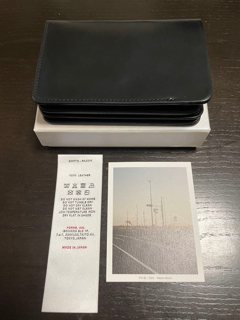 【新品】forme short wallet コードバン オールブラック