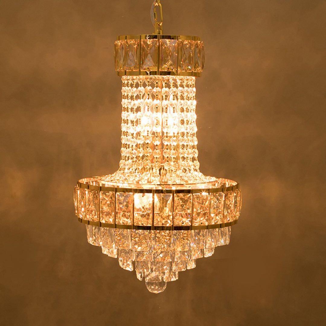 モダンガラス シャンデリア［Martina　マルティーナ（5灯）