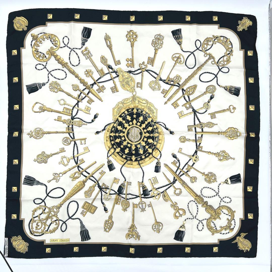 HERMES カレ90 LES CLES THE KEYS RARE 鍵柄