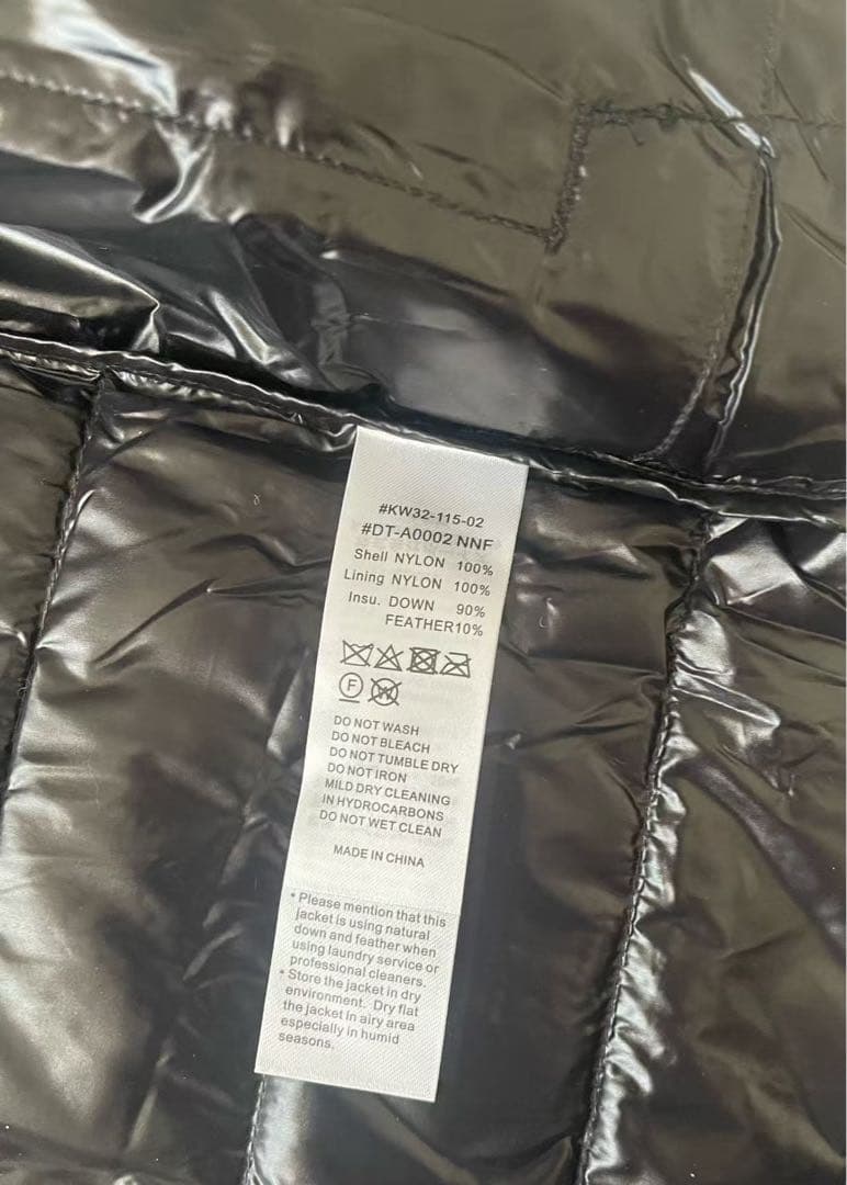 ◉新品DANTONダントン インナーダウン クルーネックベスト（BLACK）