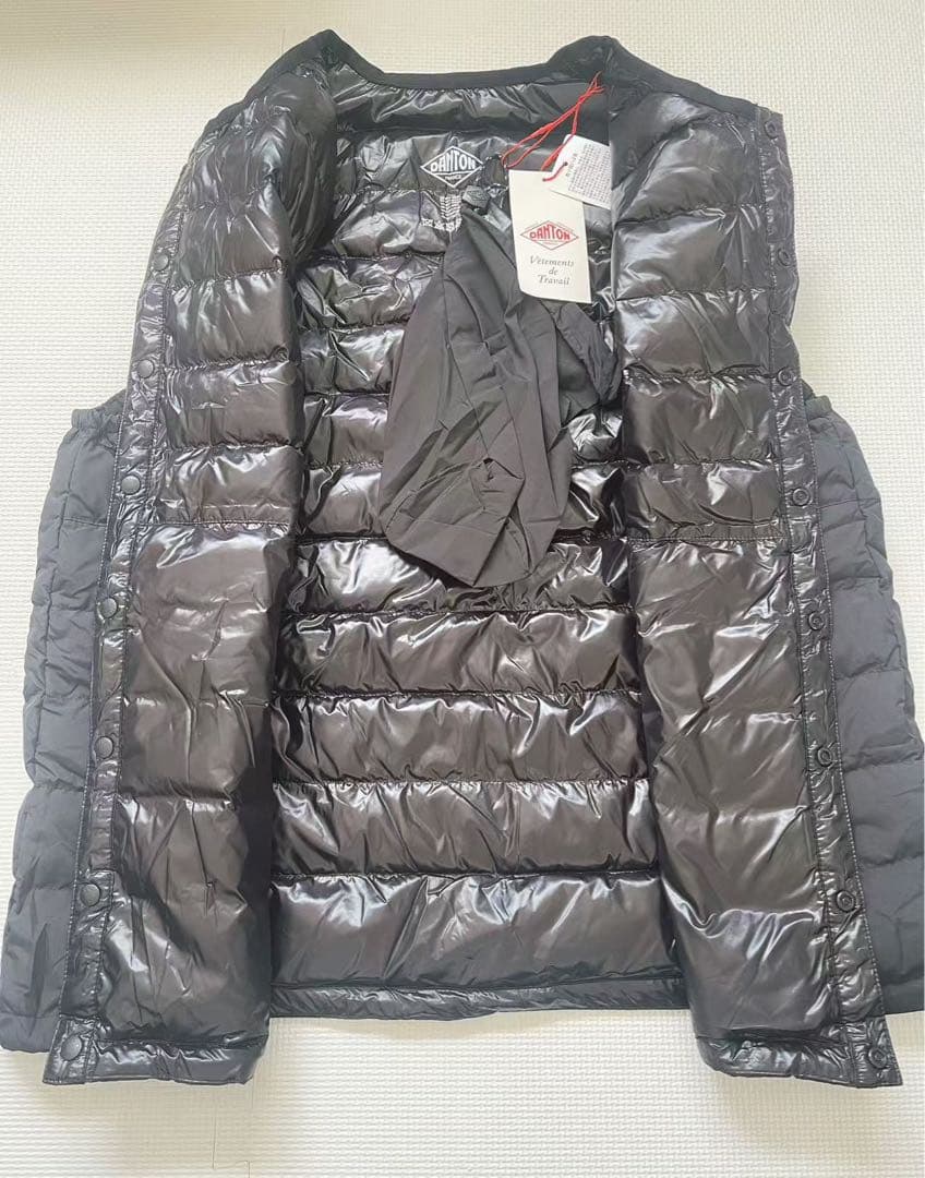 ◉新品DANTONダントン インナーダウン クルーネックベスト（BLACK）