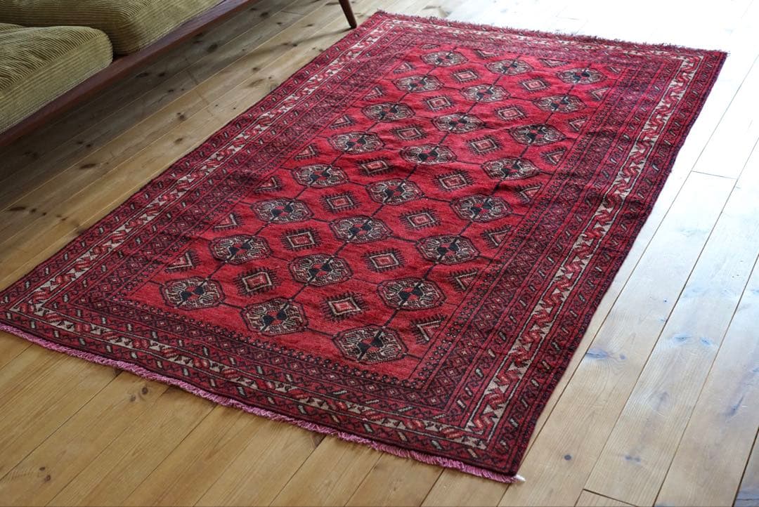 トライバルラグ　ペルシャ　絨毯　ビンテージ