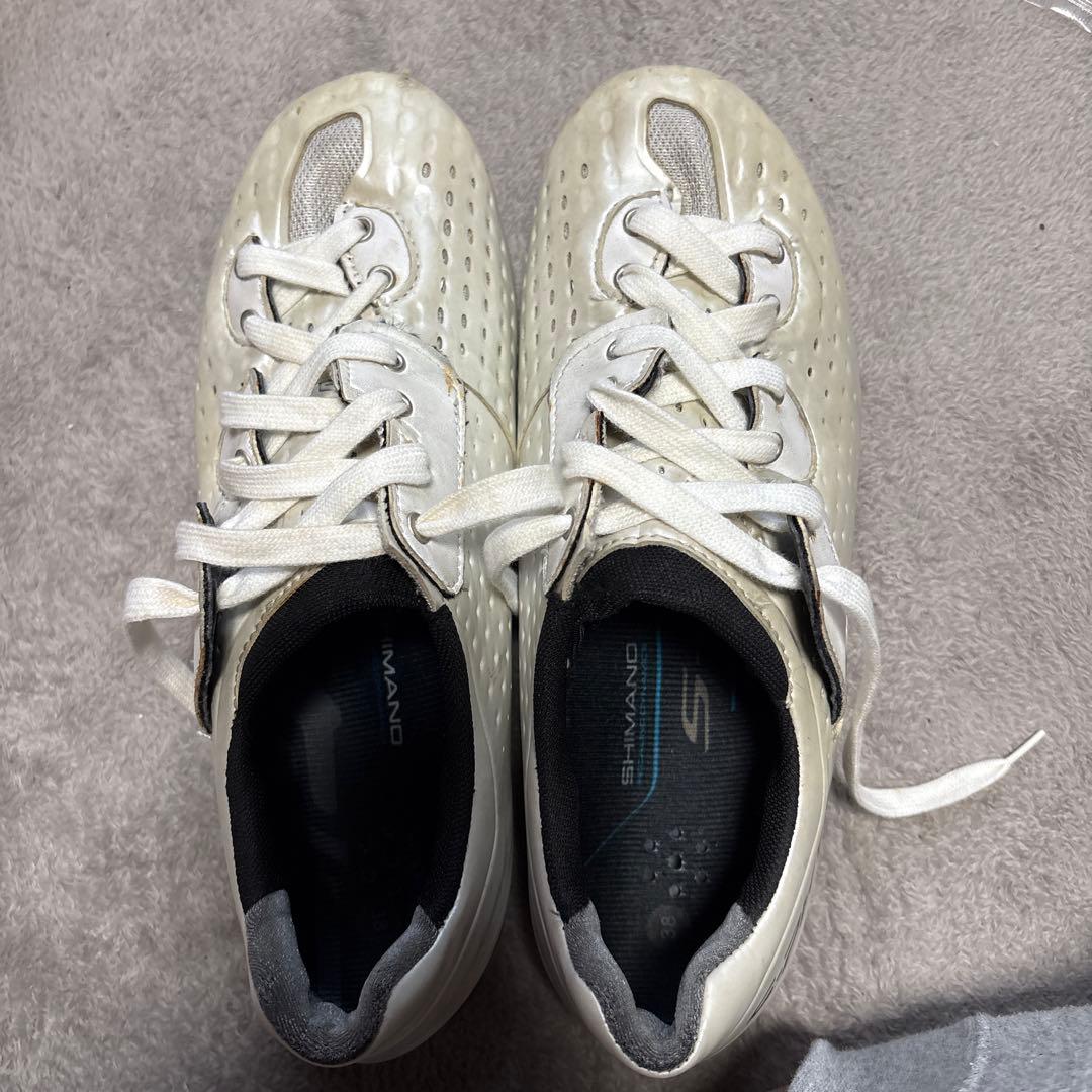 SHIMANO S-PHYRE ホワイトシューズノーマル38サイズ