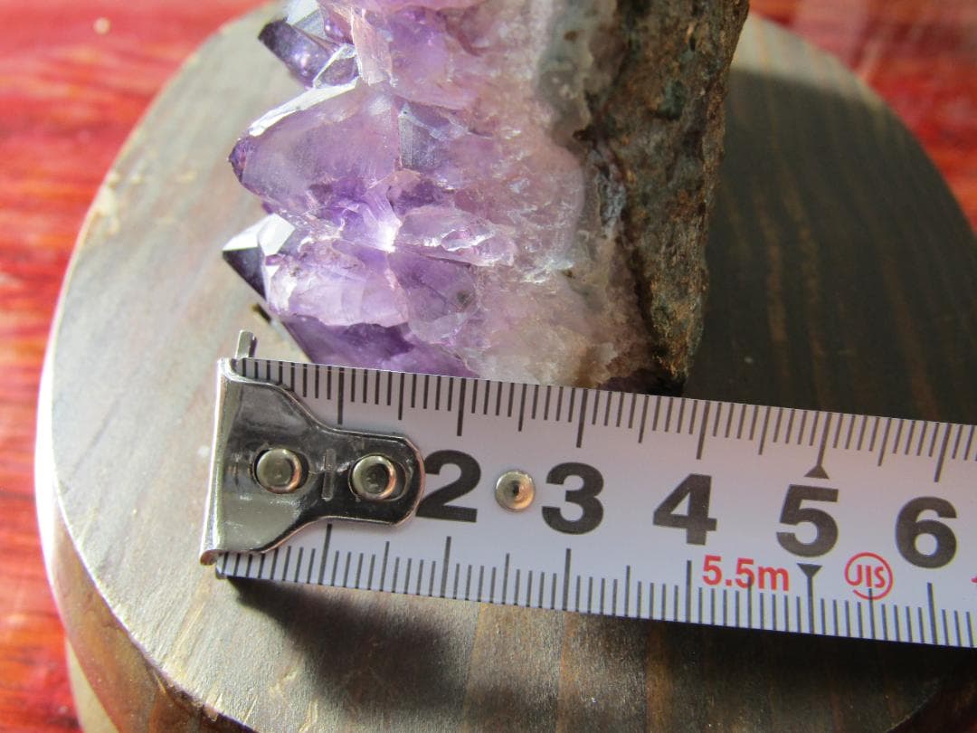 みつあんず　　　　アメジスト結晶 ドーム　置物 約30cm 高