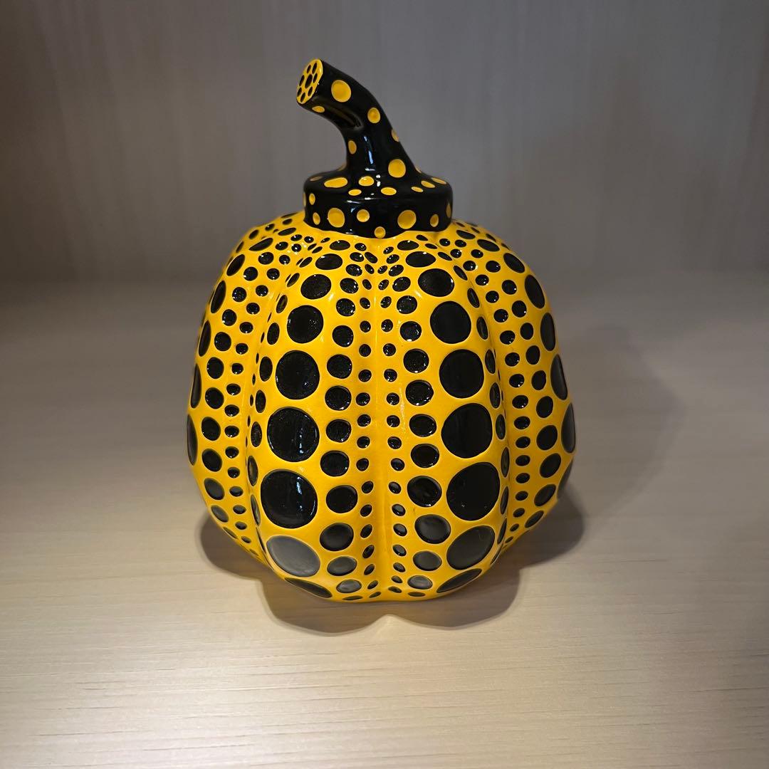 【元箱付】草間彌生 オブジェ　パンプキン（イエロー）