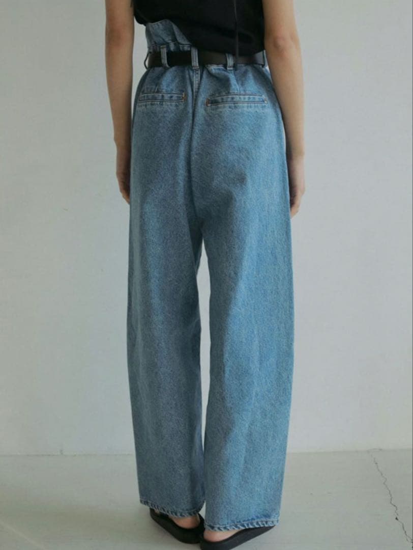 【新品】アンヌーク anuke Waist Tuck Denim デニム　36
