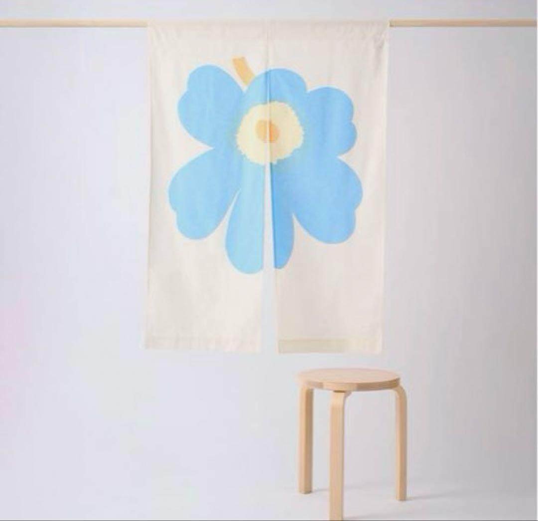 ★新品未使用★マリメッコ　marimekko のれん　暖簾　ウニッコ