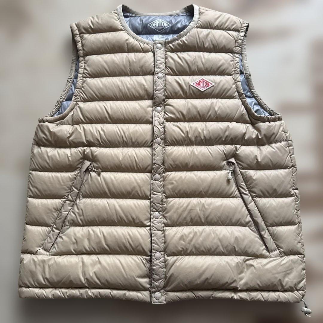 DANTON　 ダントン　ベージュ　インナーダウンベスト 36