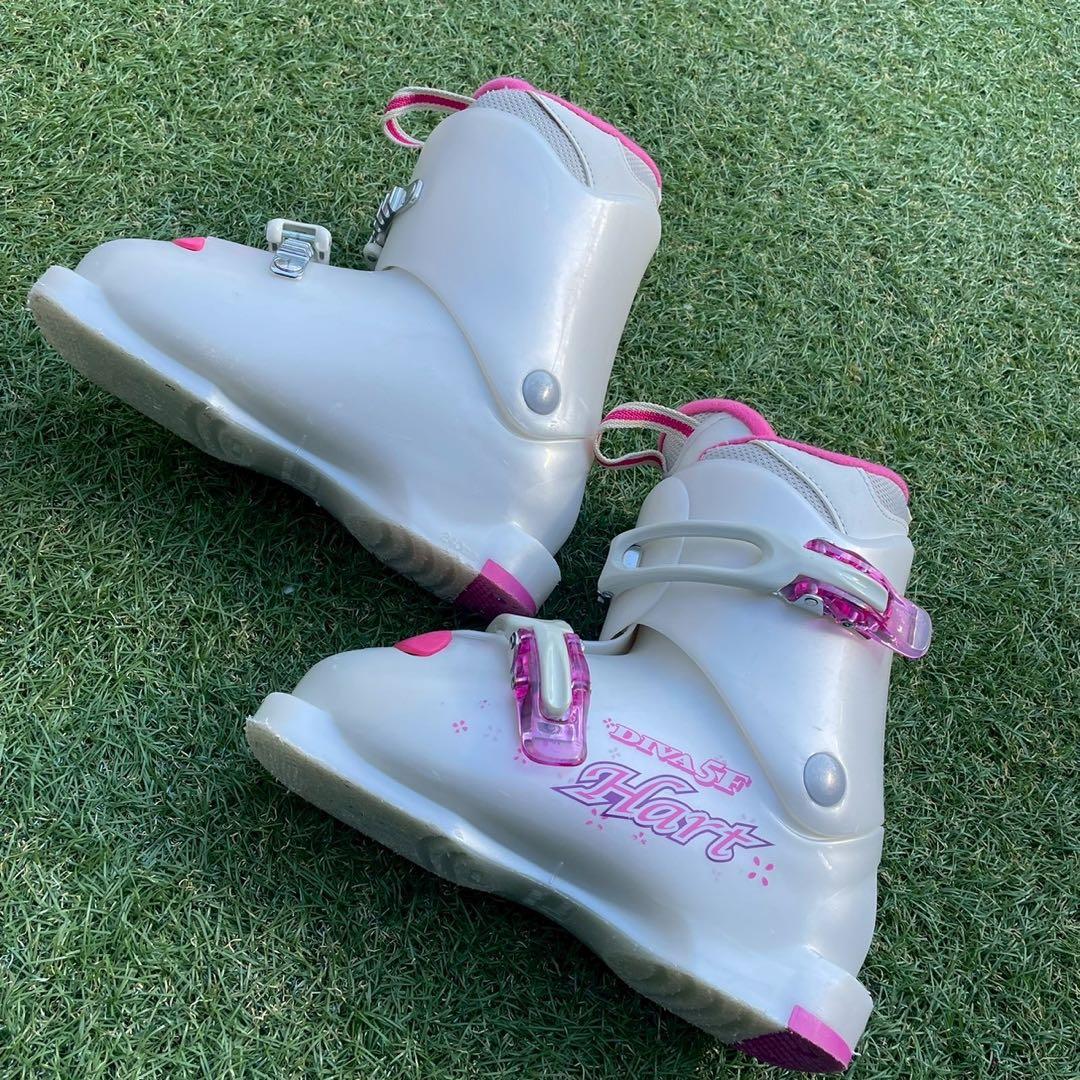 スキー　子ども　ジュニア　3点セット　スキー板　ブーツ　ストック　女の子