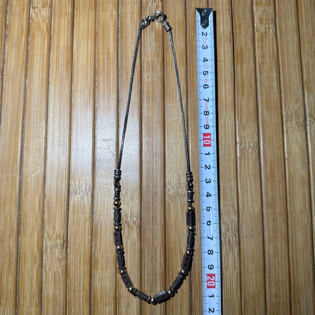 【希少1点物】Vintageネックレス アメリカ 925 ユーロ K14 14金