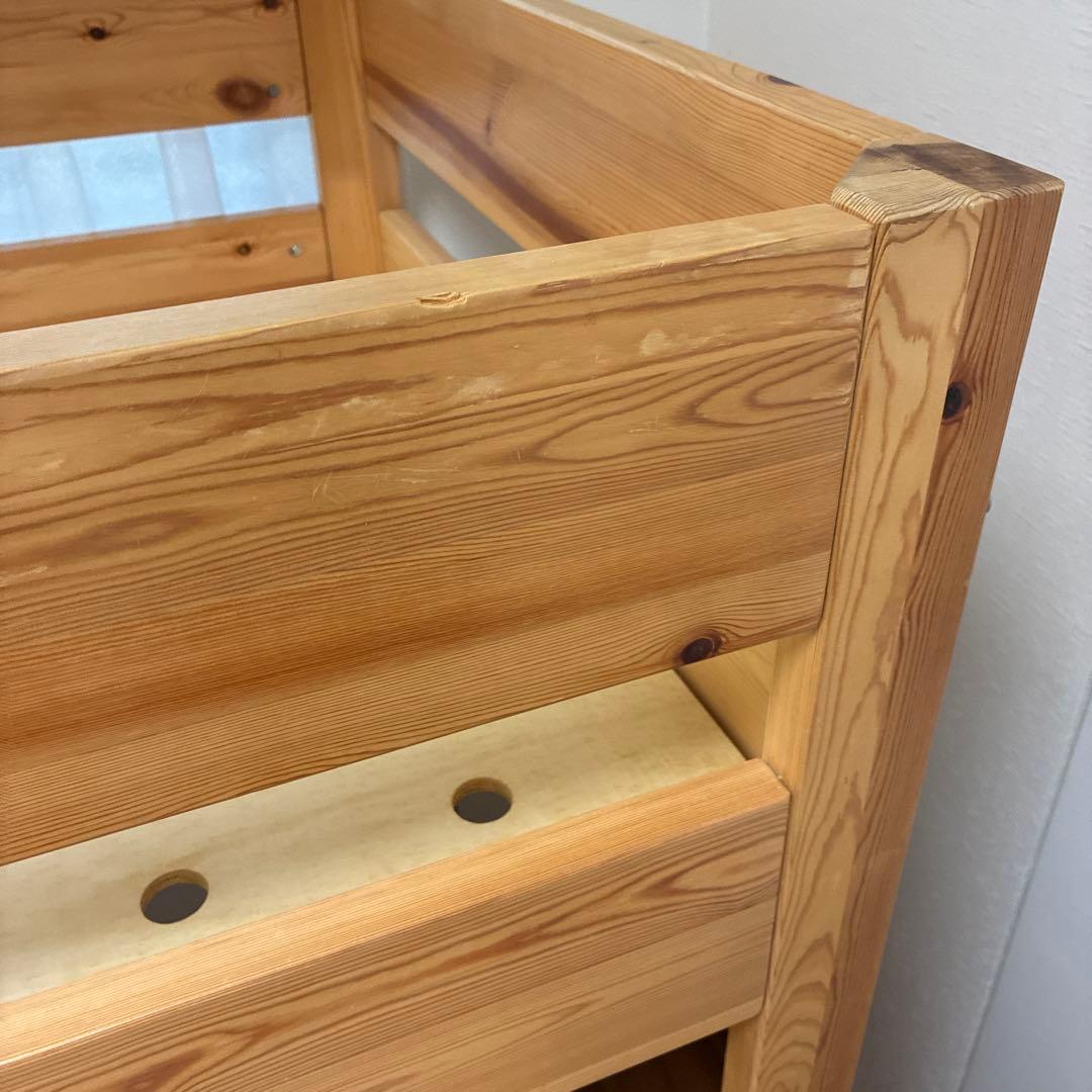 無印良品　ミドルベッド（木製ロフトベッド ）マットレス付き　【送料込み】