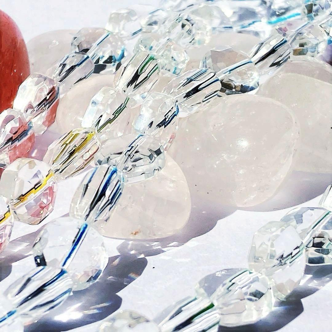 【いつか見た光】水晶 八角形 天然石ネックレス