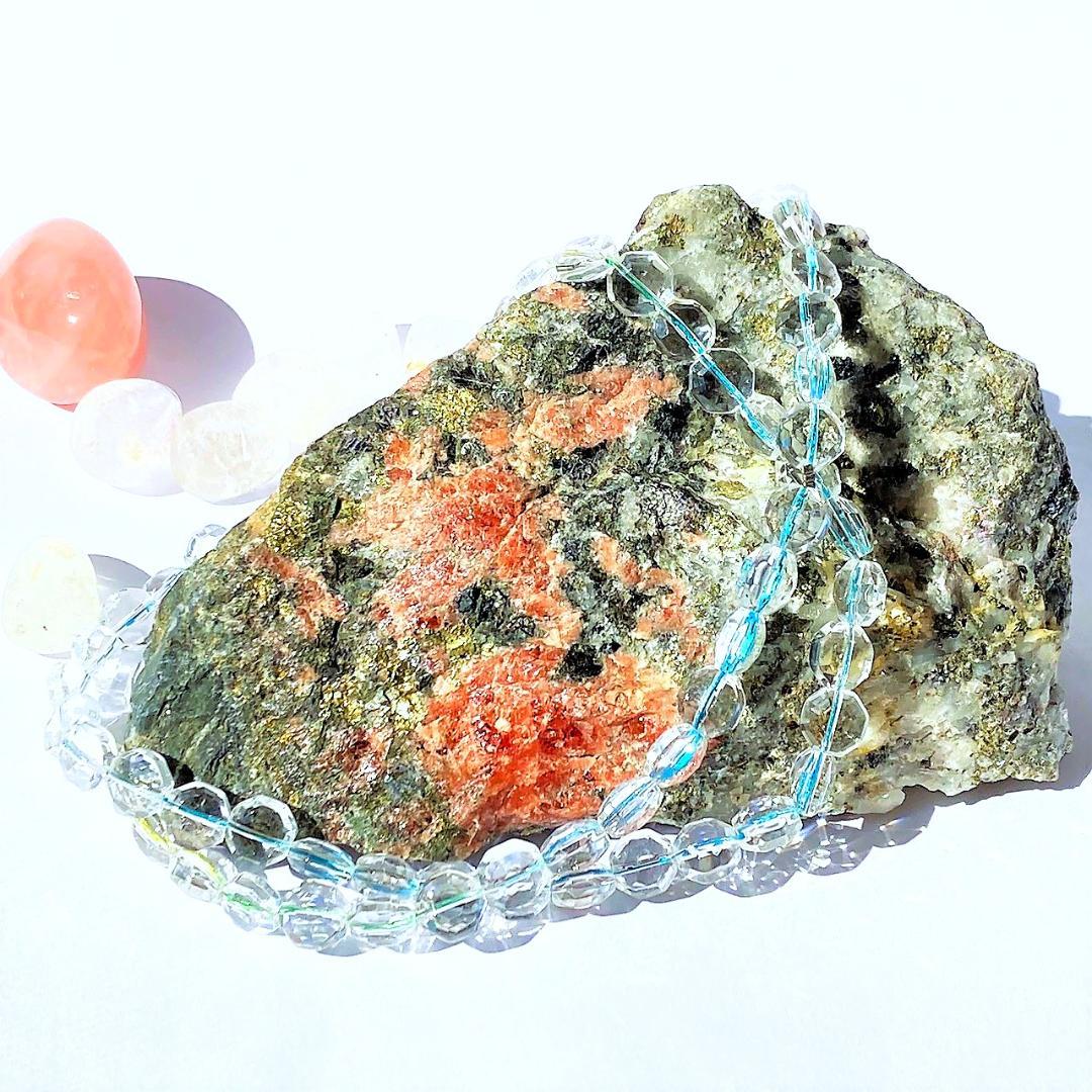 【いつか見た光】水晶 八角形 天然石ネックレス