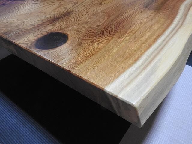 №45　秋田杉一枚板☆座卓☆厚板　6帖～8 帖☆巾広貴重品☆