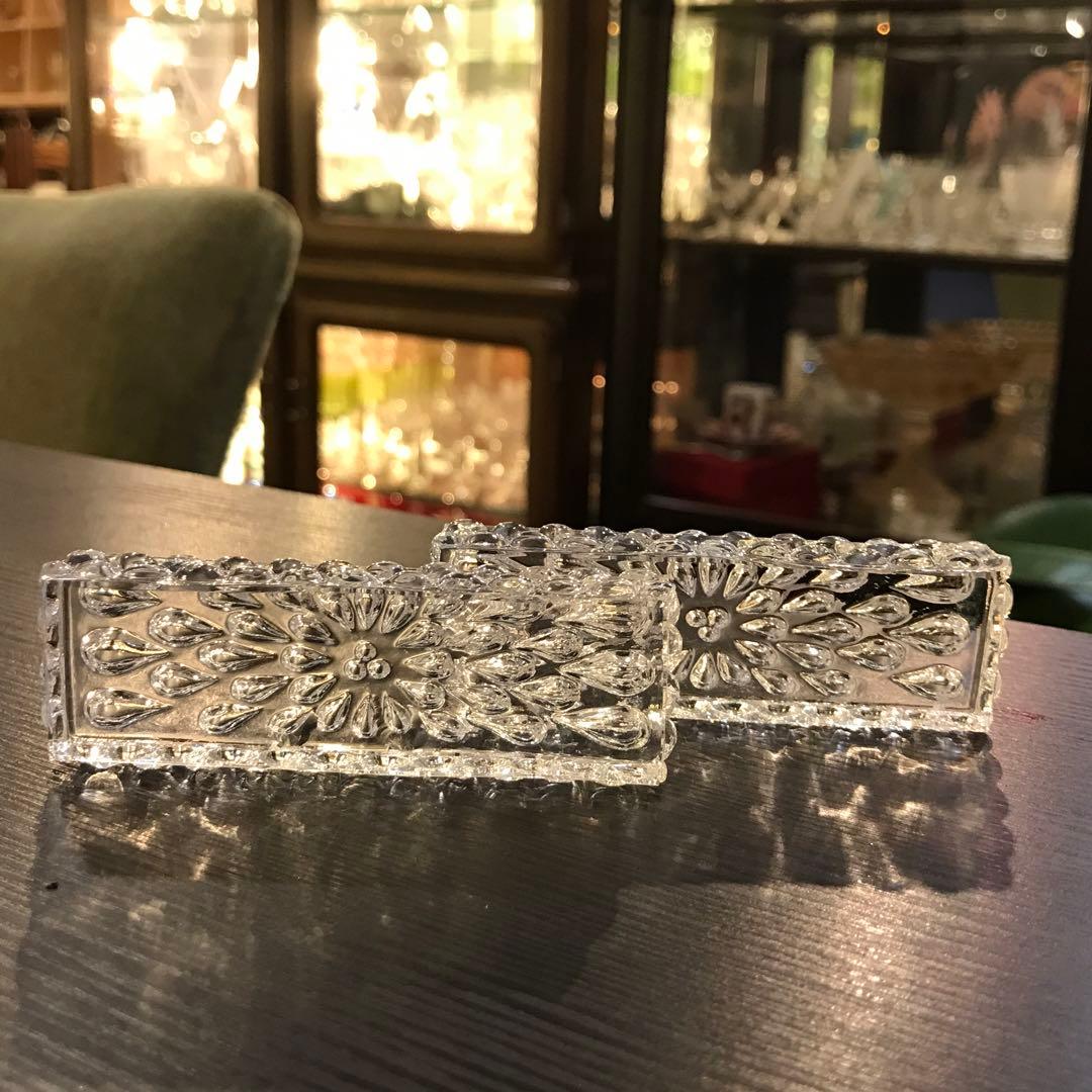 オールドバカラBACCARATグートドGouttesD'eauナイフホルダーペア