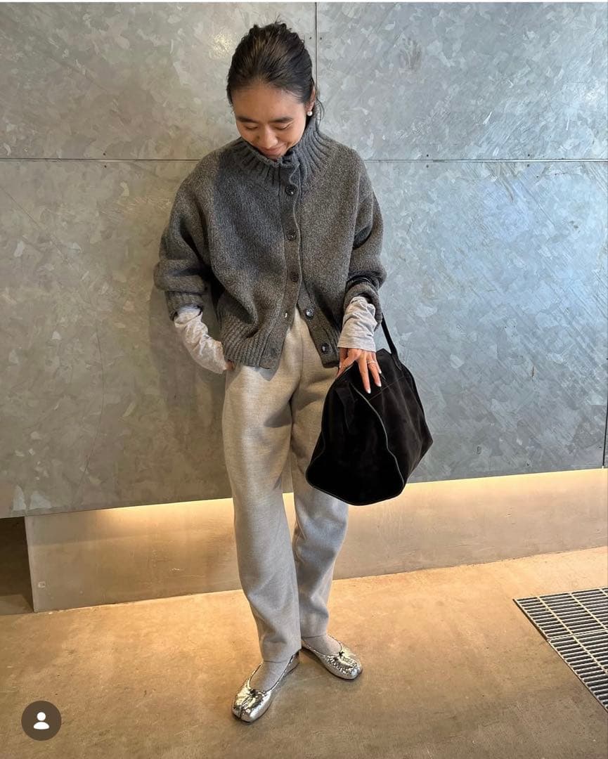 MIESROHE サステナハイネックウールカーディガン金子綾