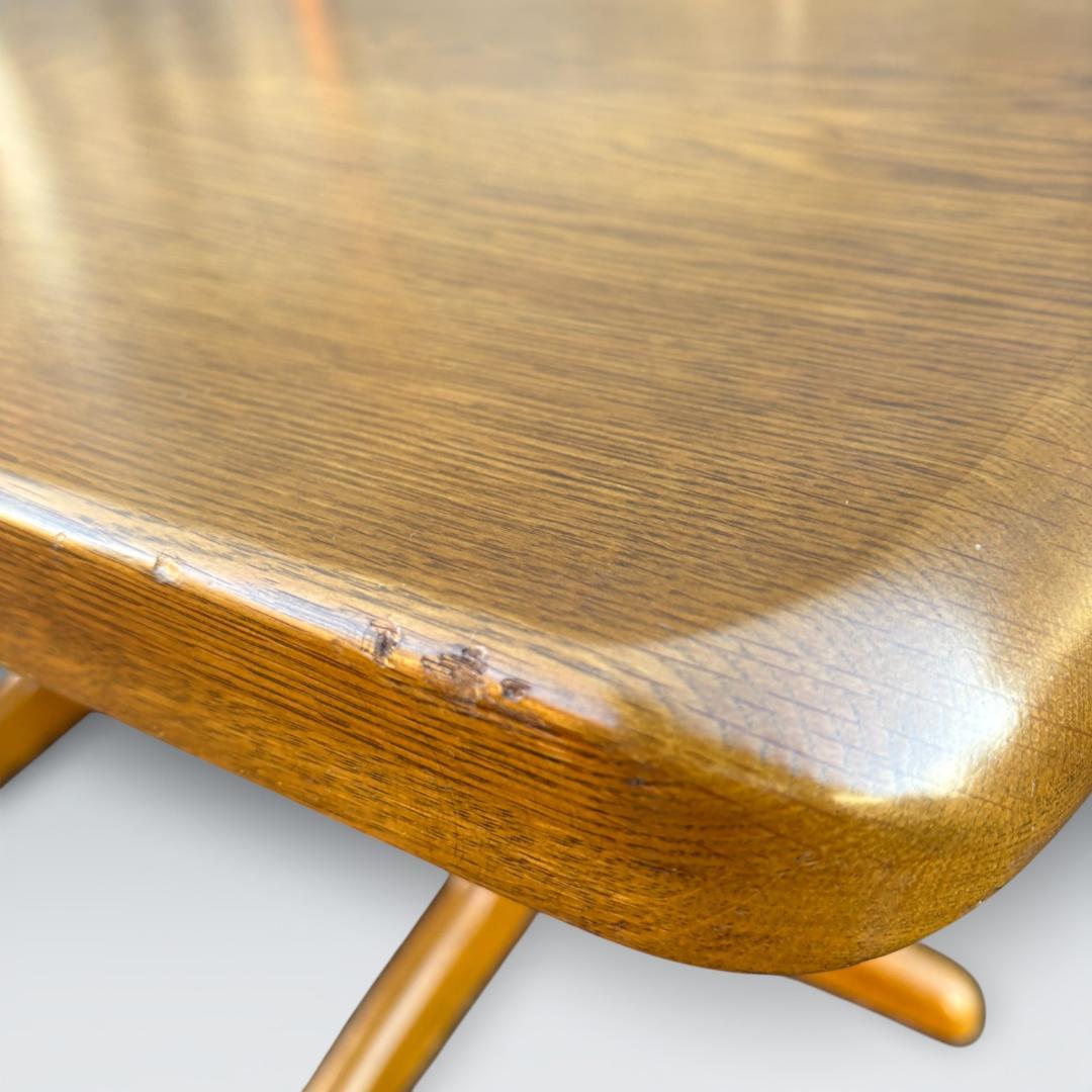 【最高級】浜本工芸 ダイニングテーブル 半円 135cm オーク材 皇室御用達