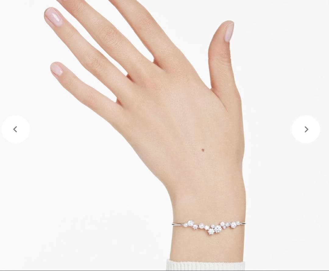 スワロフスキー　パールとクリスタルのブレスレット