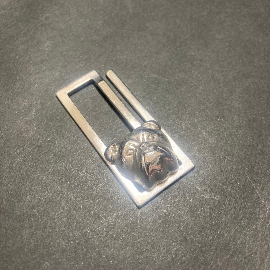 DUNHILL ブルドッグデザイン マネークリップ　シルバー925