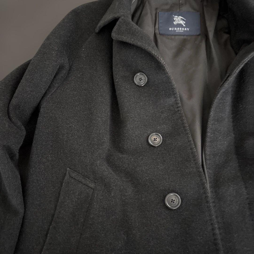 Burberry黒 ステンカラーコート