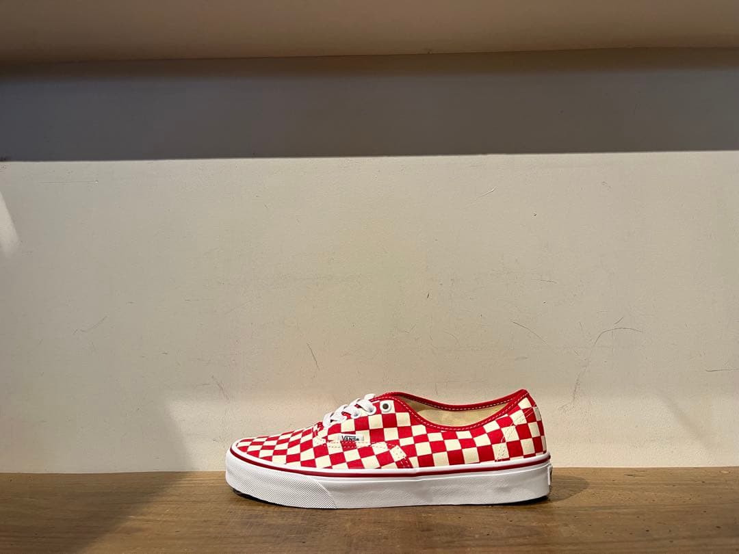 VANS AUTHENTIC checker red US正規品 赤箱 27.5