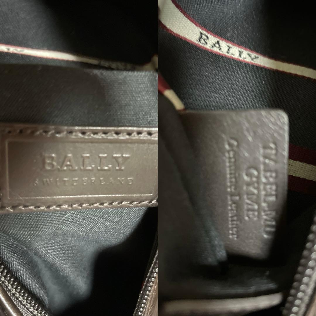 ✨美品✨Bally バリー　ボディバッグ　ロゴ　レザー　トレスポ　ブラウン