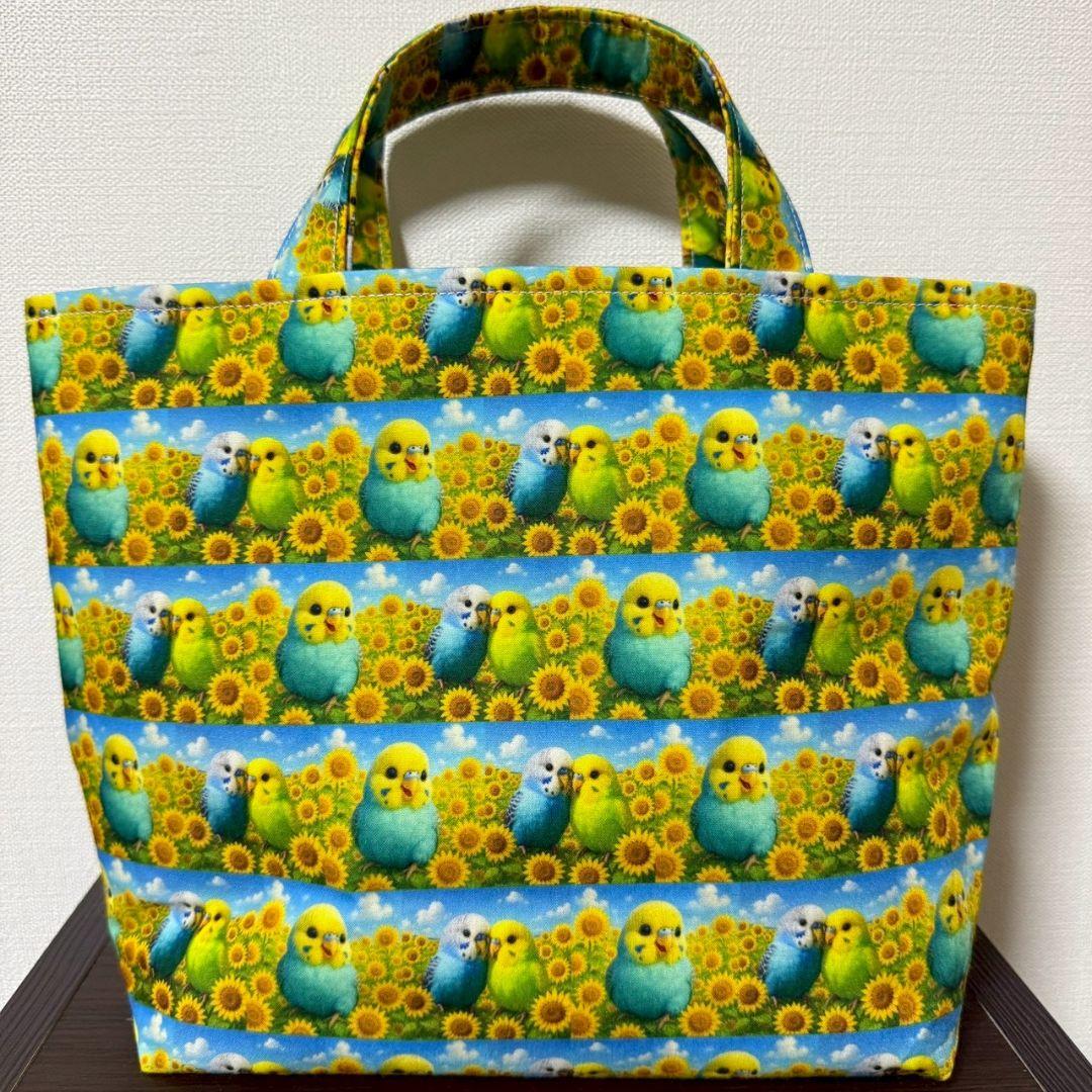 トートバッグ　セキセイインコ