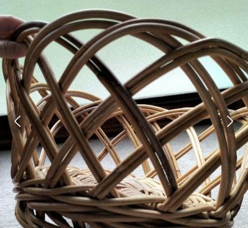 頑丈なかごバスケット２点　ランドリーバスケット