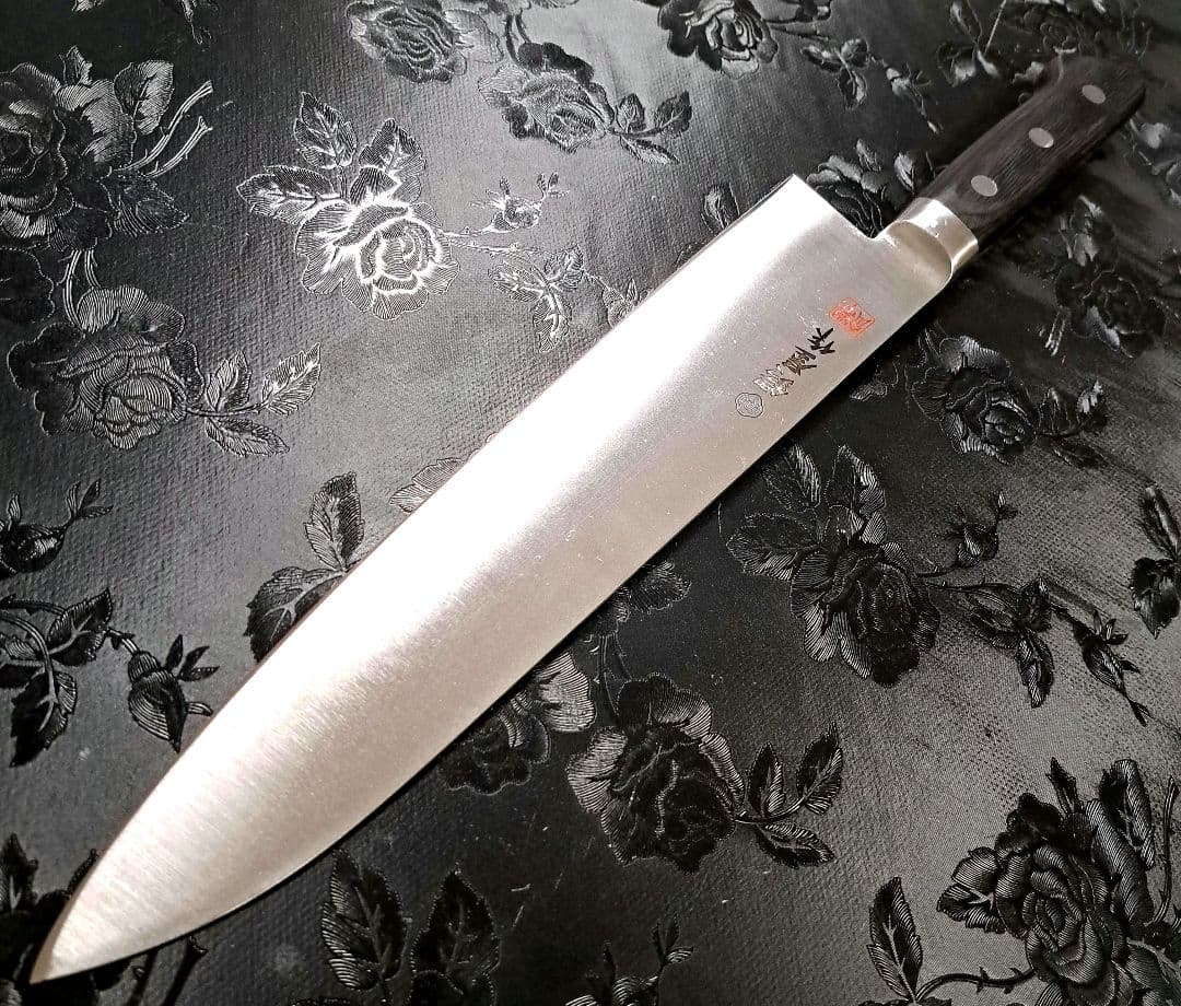 合羽橋　鍔屋　牛刀　モリブデン鋼　刃渡り27cm　洋式　両刃 牛刀