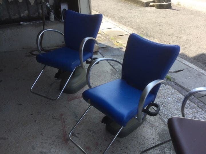 5日限定　2台 オオヒロ　電動　カットチェア　　ブルー