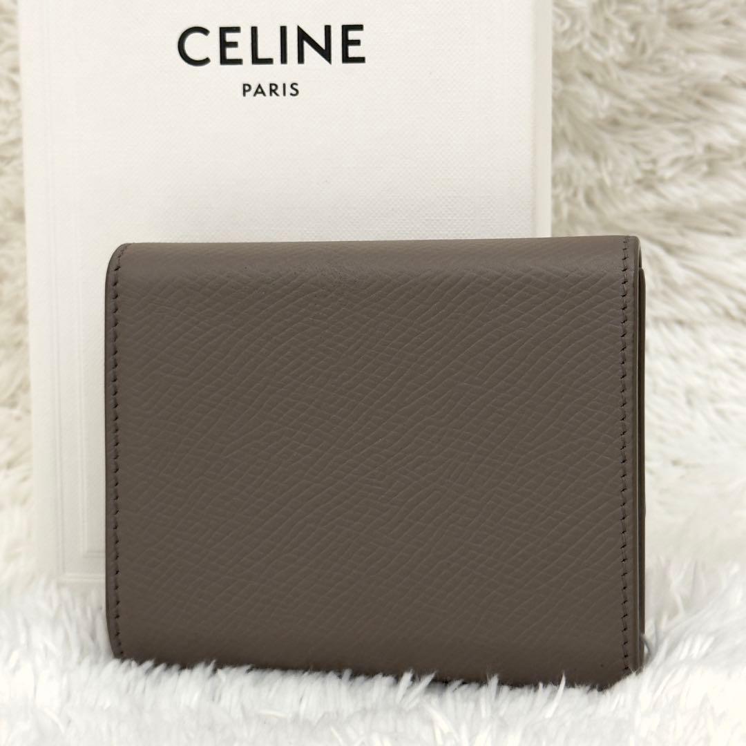 極上美品⭐️CELINE セリーヌ トリフォールドウォレット 財布 カーフレザー