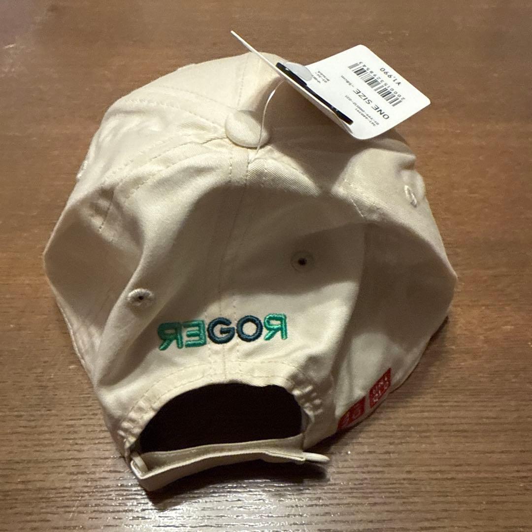 ユニクロ　フェデラー　RF　帽子　01オフホワイト　新品タグ付　ラスト1個