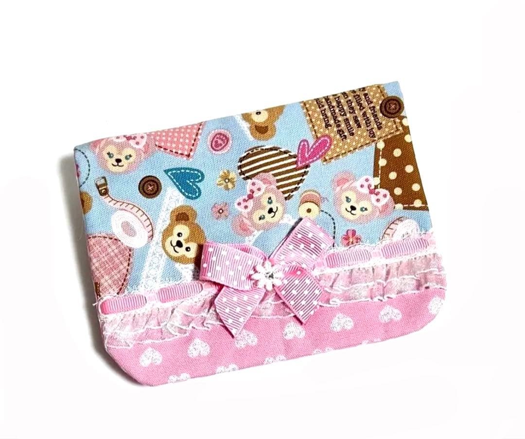 める ポケットポーチ クリップ付(ハンカチ ティッシュ 移動ポケット)