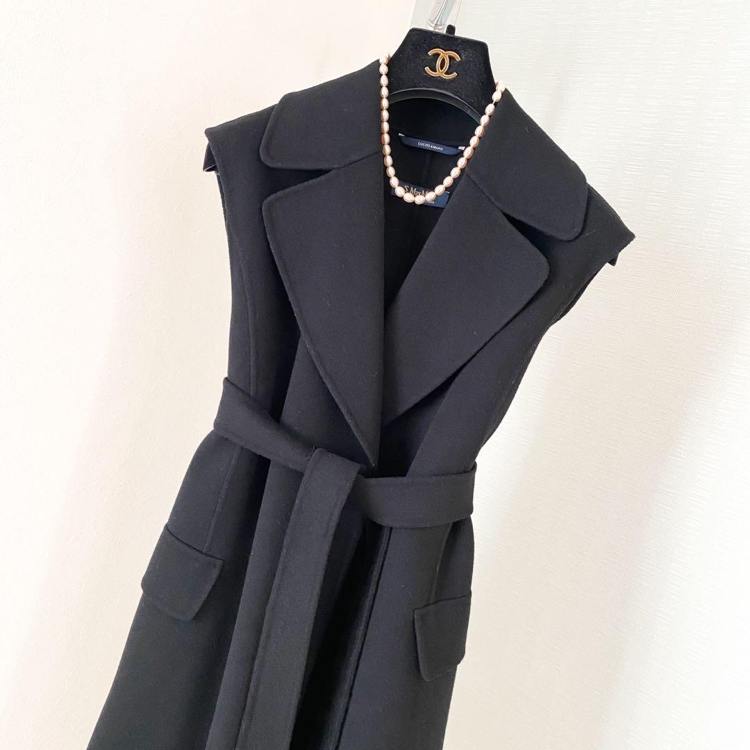 ★美品★マックスマーラS MaxMara ロングジレコート★