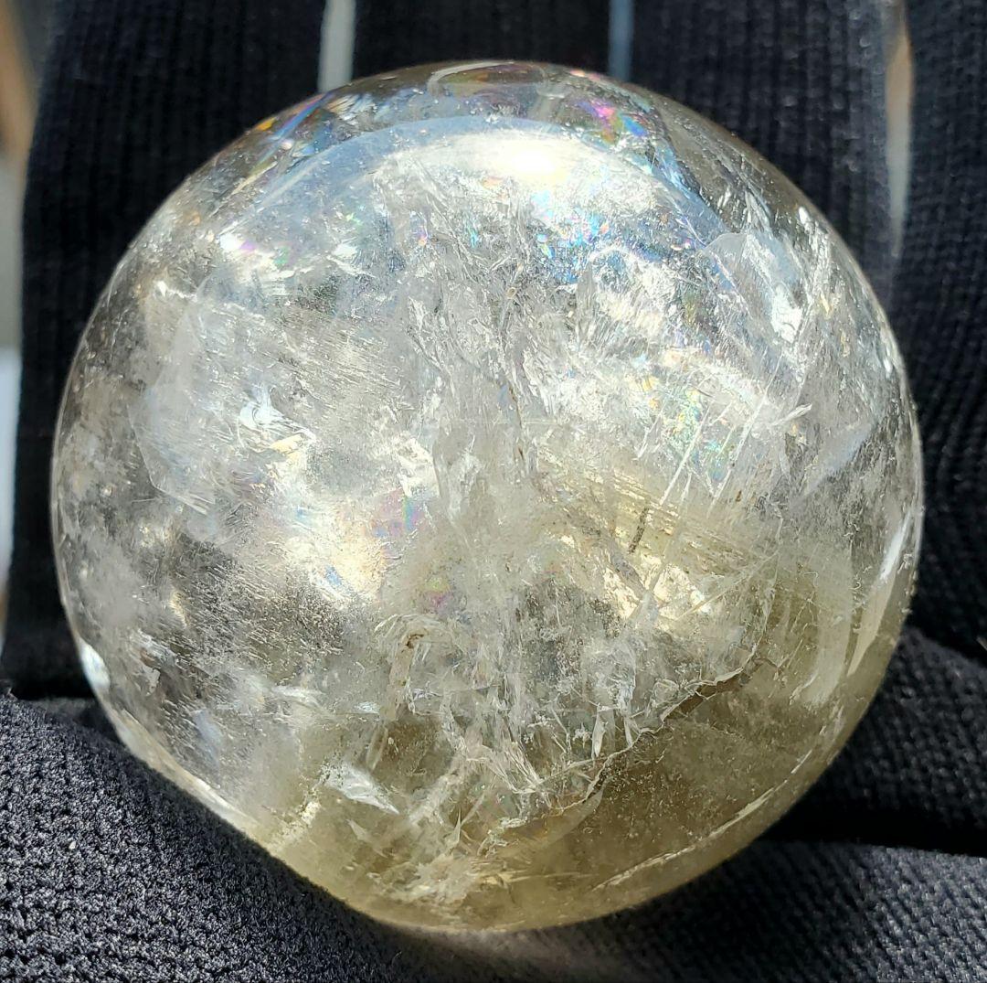 グリーンファントム 水晶丸玉