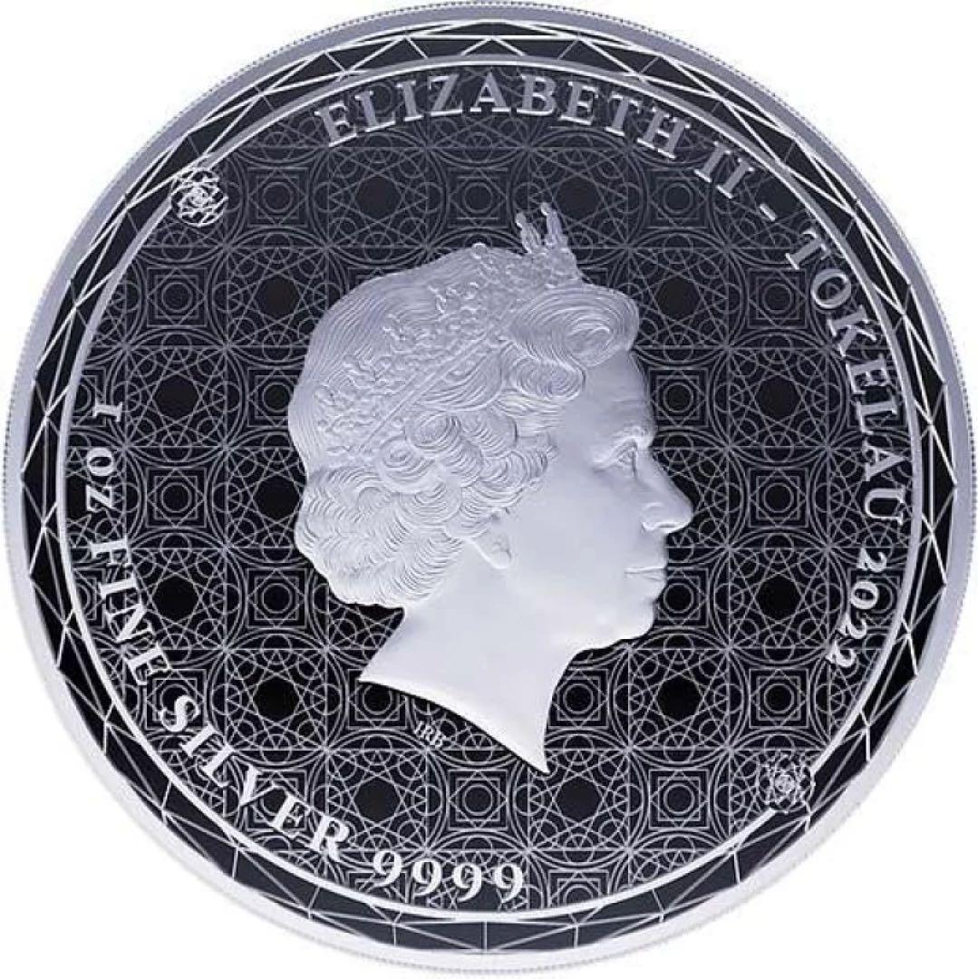 純銀99.99% 1オンス銀貨 トケラウ「均衡・イクイリブリアム」ケース付