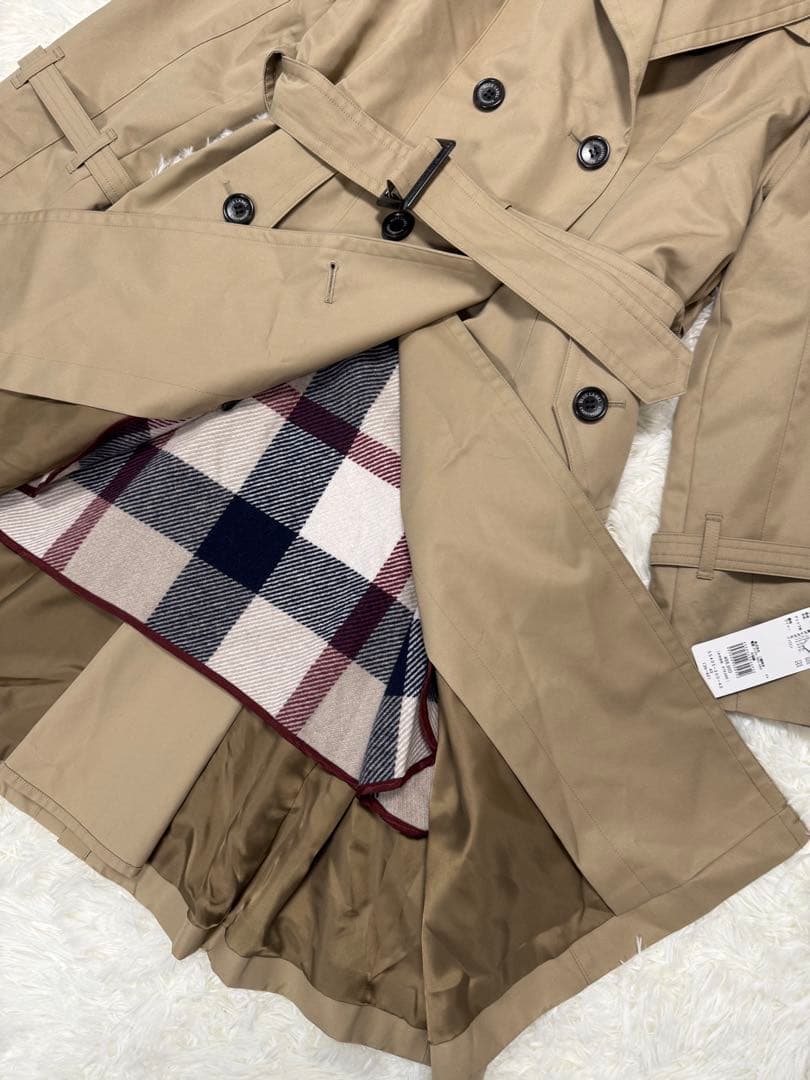 新品　ブルーレーベル クレストブリッジ　トレンチコート　ライナーつき　チェック