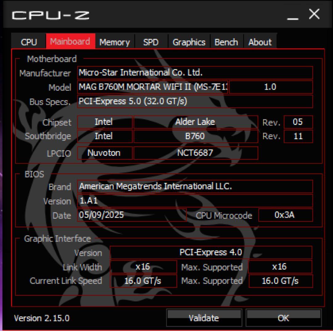 MSI MAG B760M MORTAR WIFI II 本体