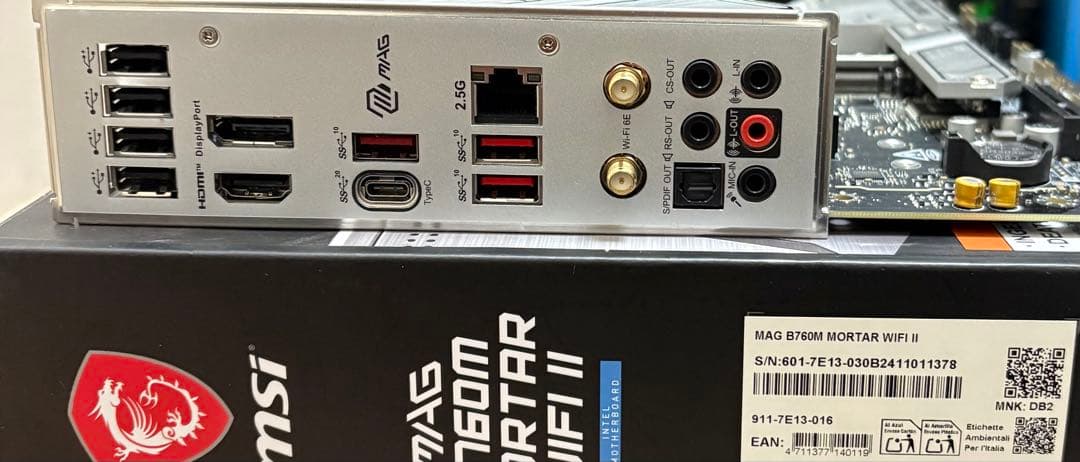 MSI MAG B760M MORTAR WIFI II 本体
