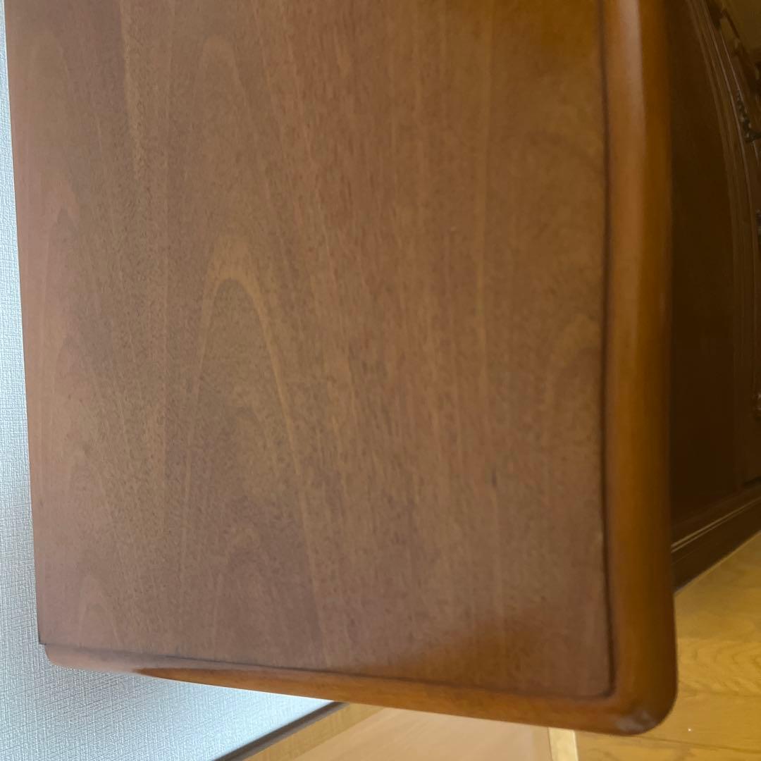 アンティーク風電話台キャビネット