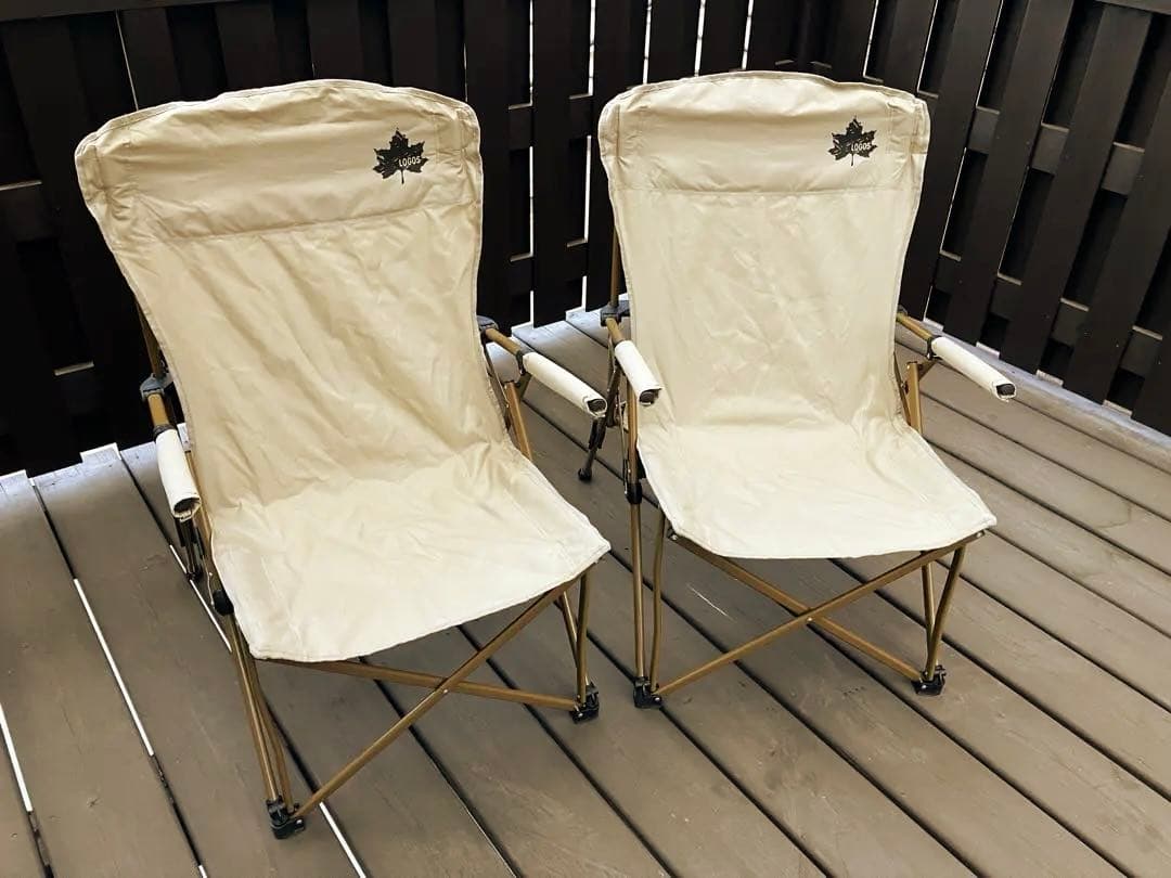 値下げ！ロゴス Tradcanvas ポータブルダイニングチェア 2脚セット