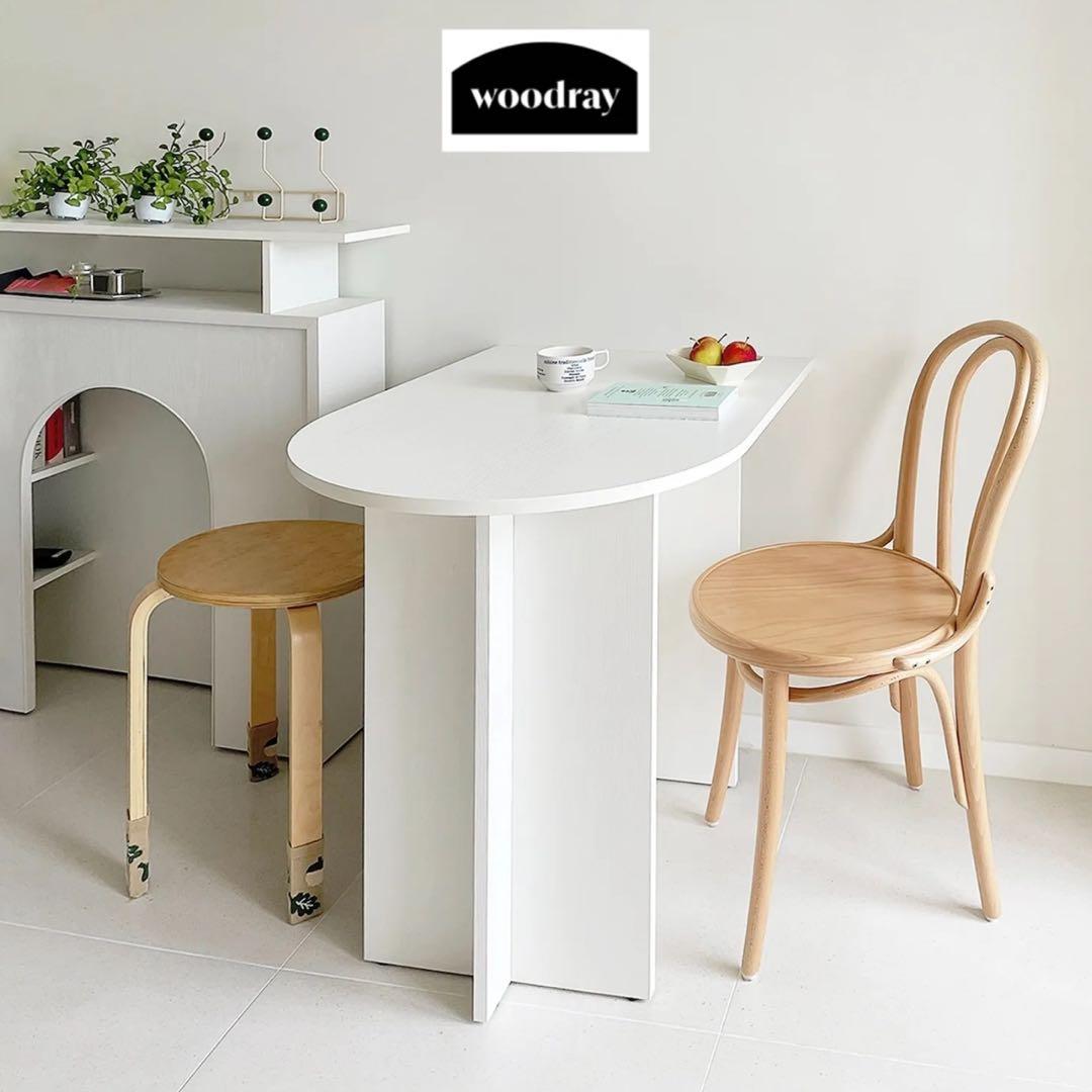 【韓国家具】ホームカフェ楕円テーブル