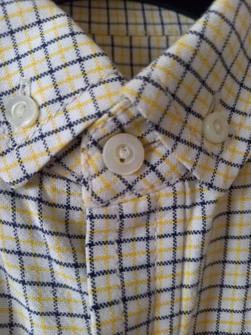 レアNUMBER (N)INEウィンドウペーンチェック☆ボタンダウン☆長袖シャツ