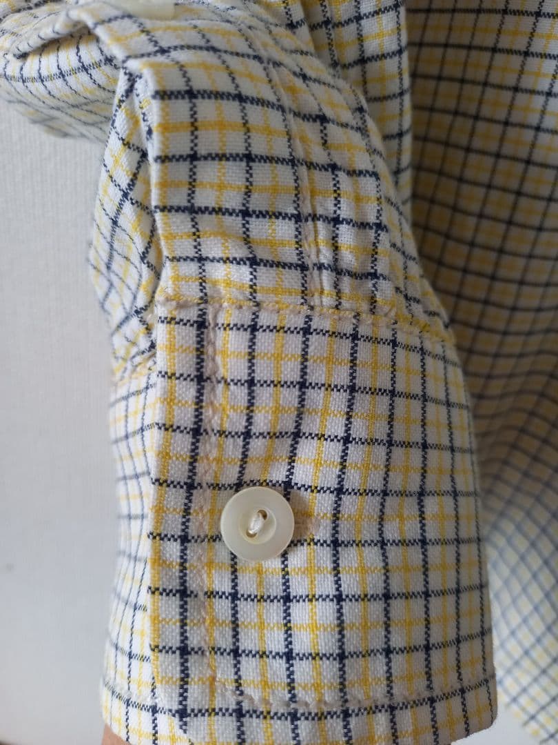 レアNUMBER (N)INEウィンドウペーンチェック☆ボタンダウン☆長袖シャツ